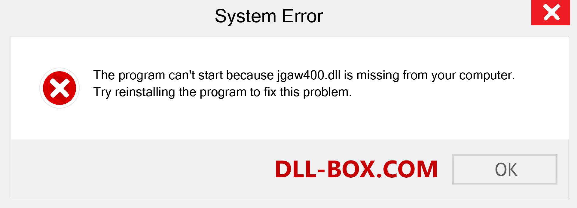  jgaw400.dll file is missing?. Download for Windows 7, 8, 10 - Fix  jgaw400 dll Missing Error on Windows, photos, images